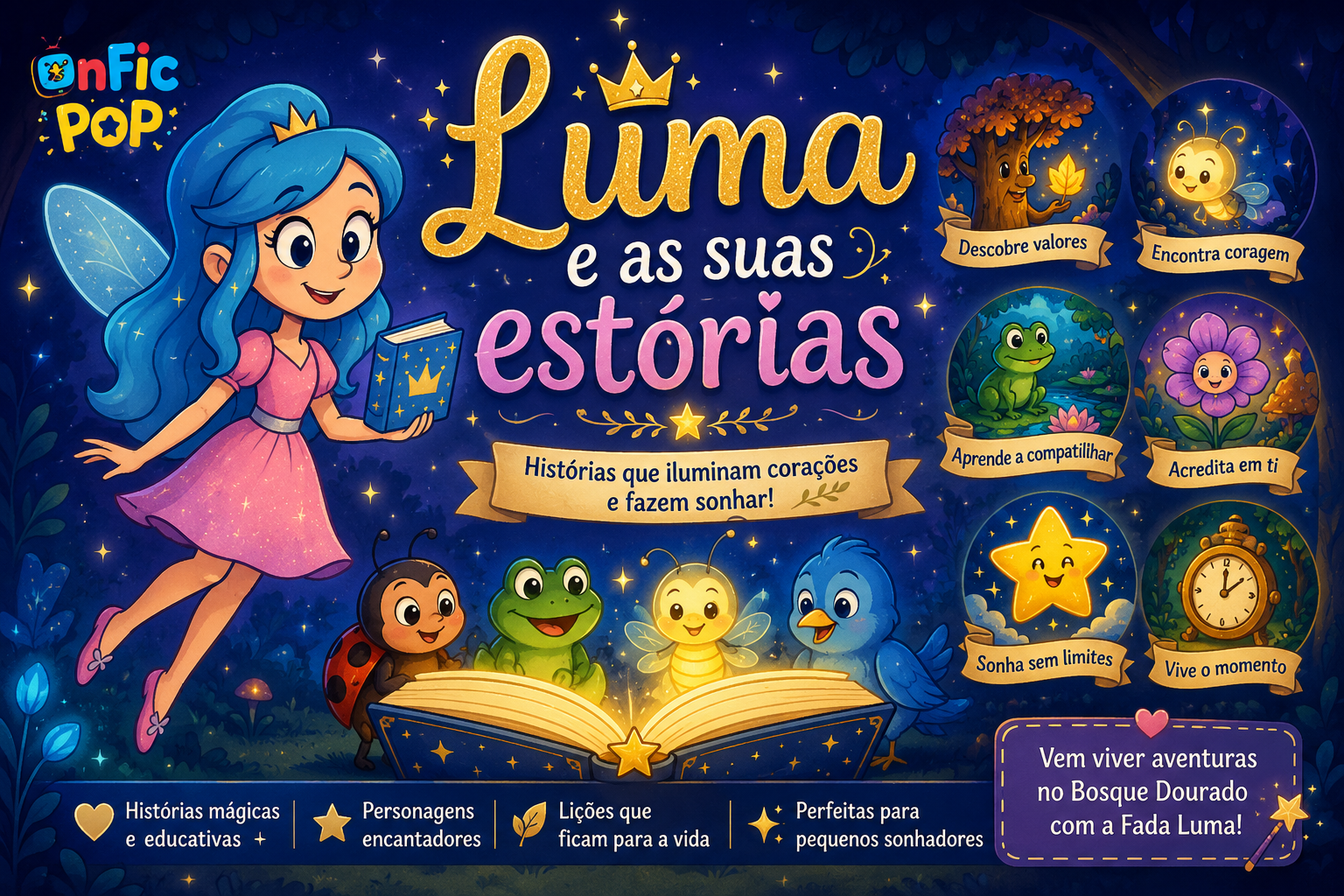 Capa de As Lições Encantadas do Bosque Dourado